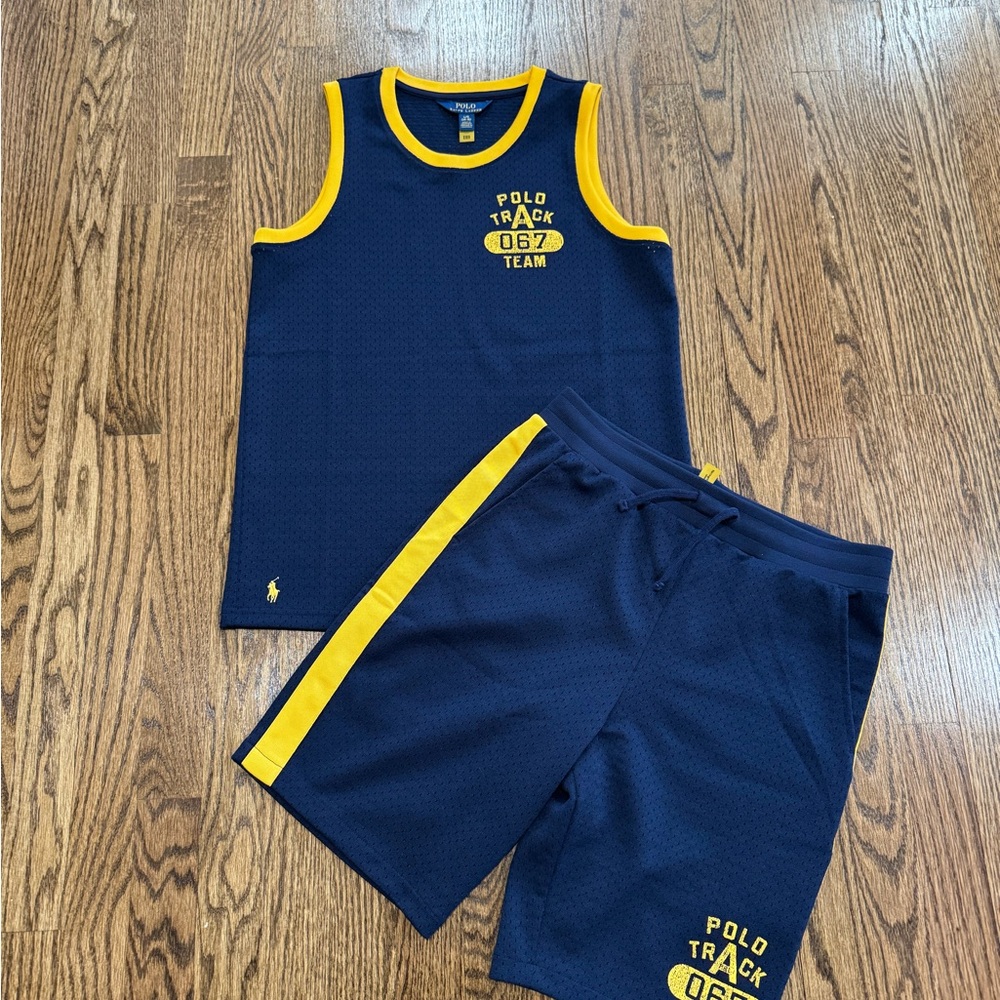 Navy and Yellow Polo Track Set